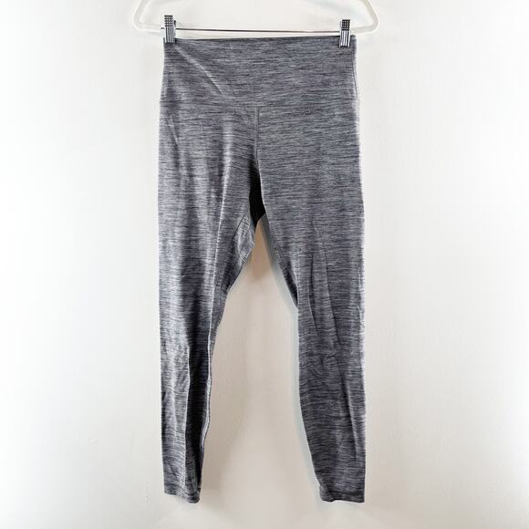 Lululemon Align Pant High Rise Leggings 28" Heathered Gray Black 10 - Picture 2 of 4